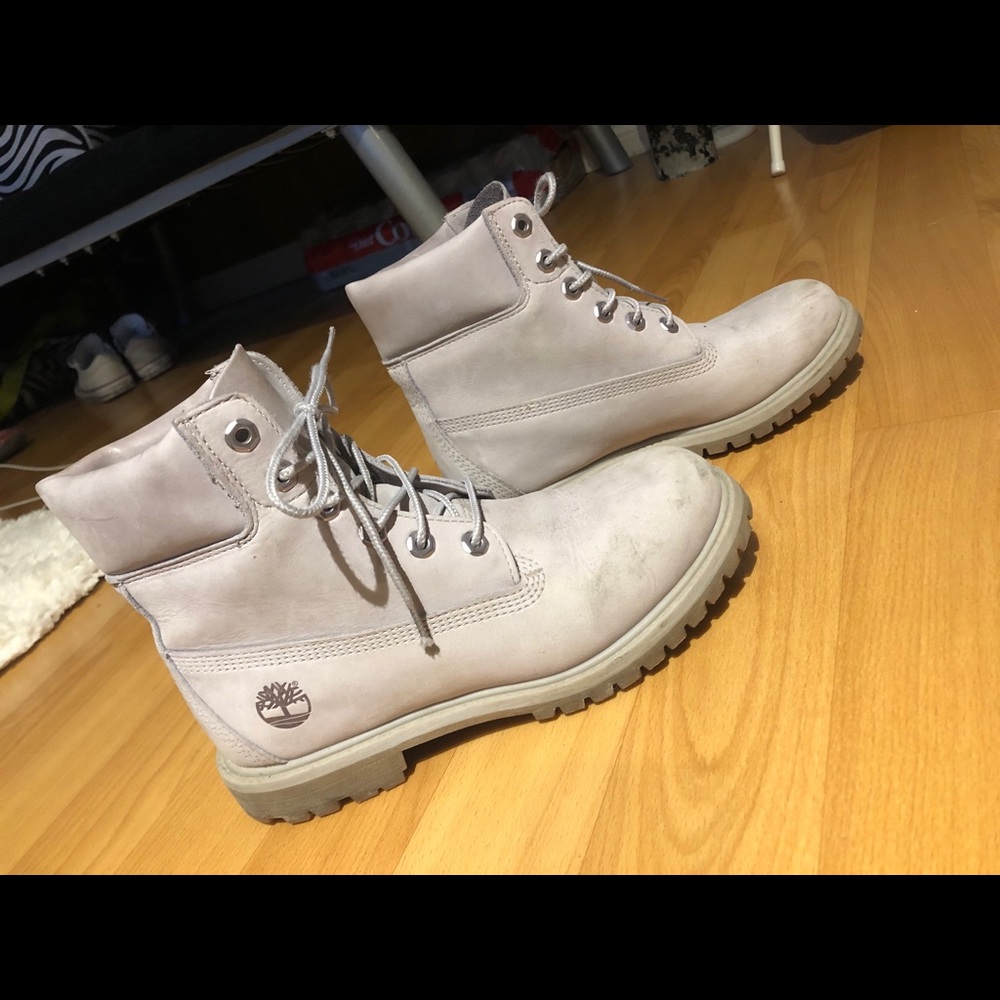 Lavender timberland boots